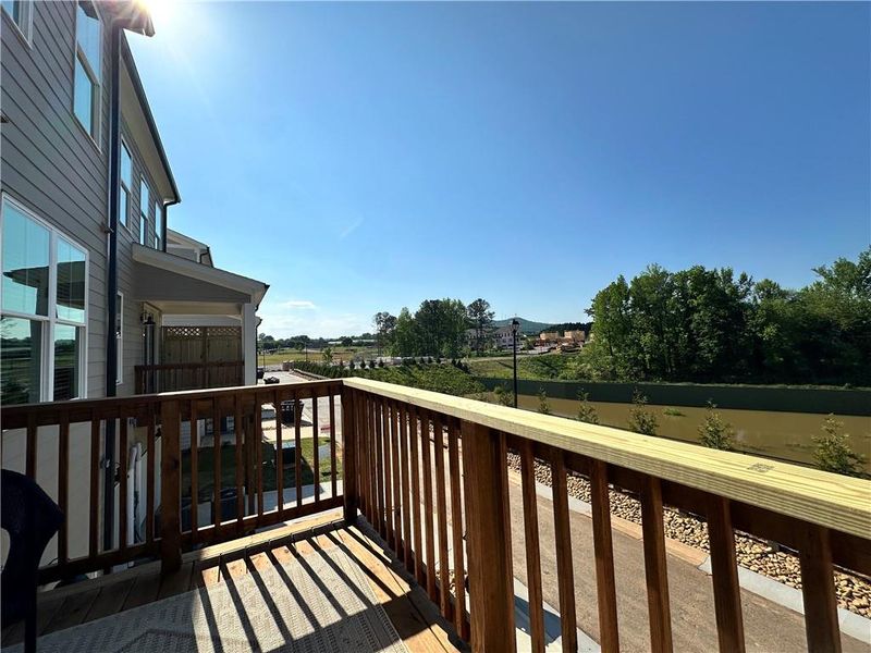 Exterior details and patio area of a home in Market Square at Sawnee Village, Cumming (Image 28). Exterior details and patio area of a home in Market Square at Sawnee Village, Cumming (Image 28).