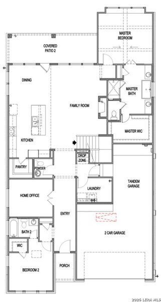 2D floor plan layout of this home in Windsong, Boerne, TX (Image 3). 2D floor plan layout of this home in Windsong, Boerne, TX (Image 3).