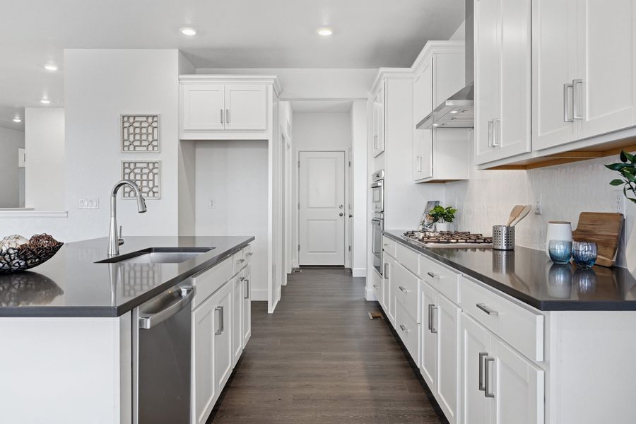 Furnished interior view inside a new home in Trailstone, Arvada (Image 15).