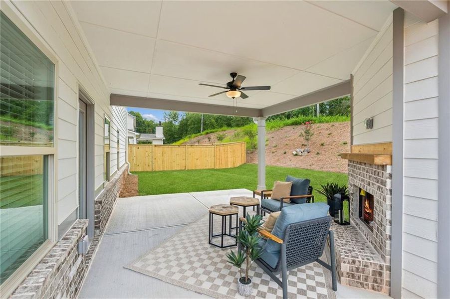 Exterior details and patio area of a home in , Flowery Branch (Image 26). Exterior details and patio area of a home in , Flowery Branch (Image 26).