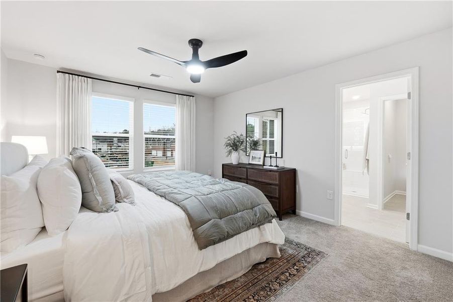 Furnished interior view inside a new home in Concord Oaks, Powder Springs (Image 27).