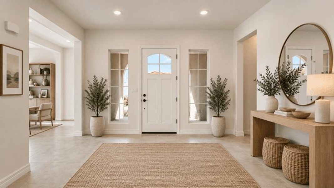 Furnished interior view inside a new home in Harmony at Montecito in Estrella, Goodyear (Image 7).