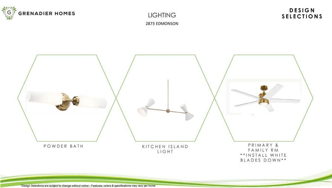 Sample of building materials used in homes in The Tribute, The Colony (Image 9).