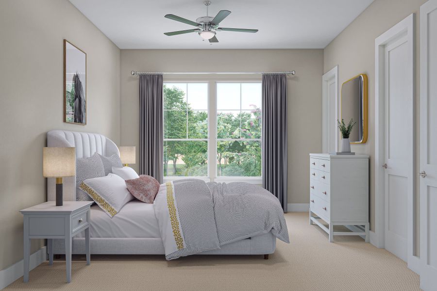 Representative furnished interior of a home built from the Savoy by Tri Pointe Homes in Harvest Green, Richmond (Image 3).