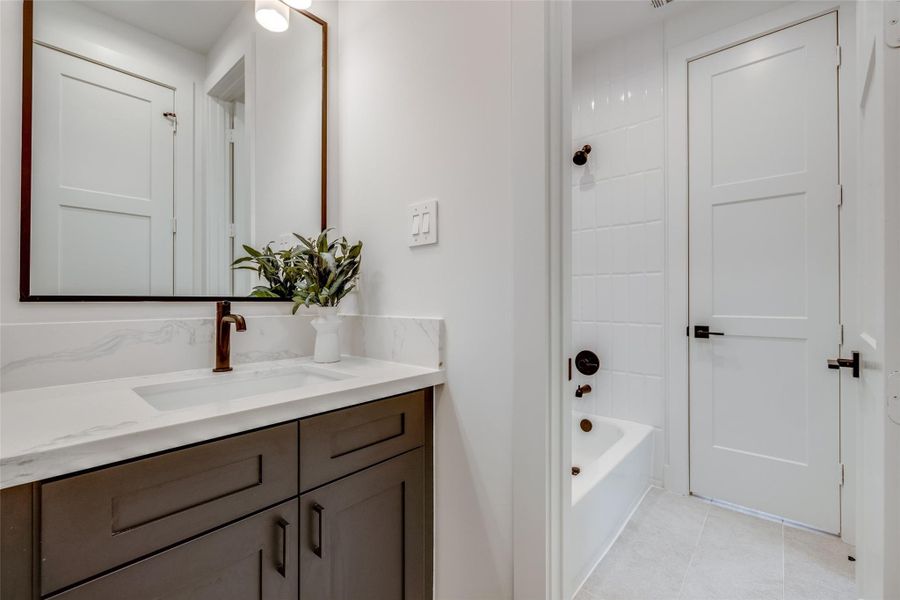 Furnished interior view inside a new home in , Houston (Image 36).