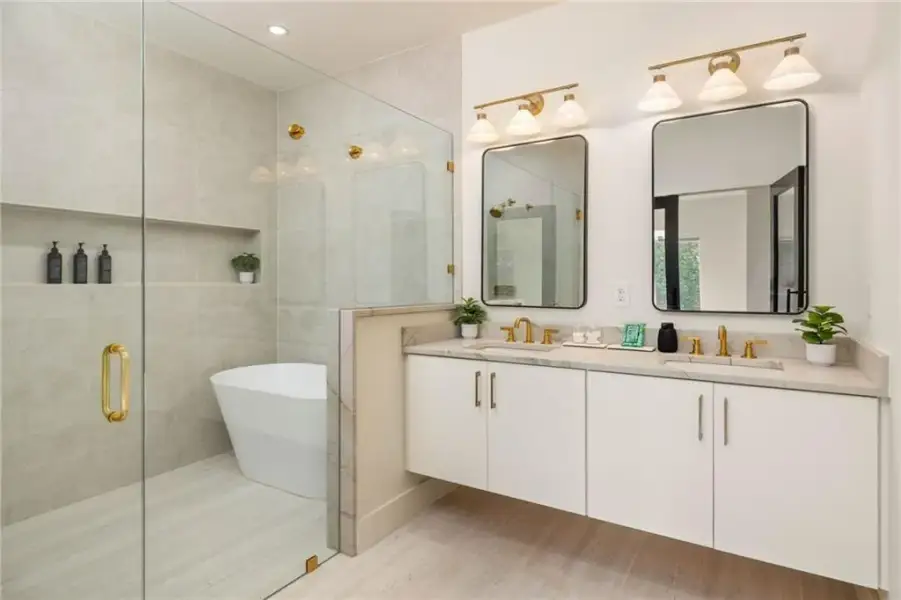 Furnished interior view inside a new home in , Atlanta (Image 19).