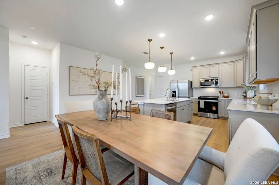 Furnished interior view inside a new home in Nopal Valley, San Antonio (Image 27).