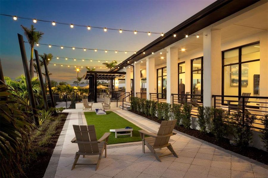 Exterior details and patio area of a home in Wellen Park, Venice (Image 27).