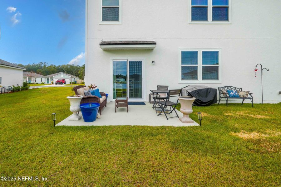 Exterior details and patio area of a home in Entrada, St. Augustine (Image 3).