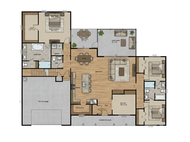 2D floor plan layout of this home in , Etowah, NC (Image 6).