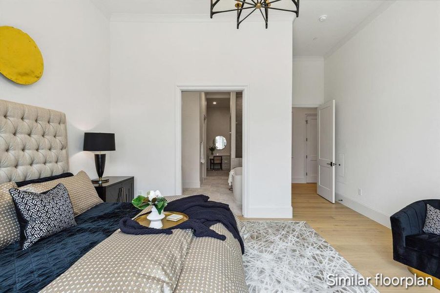 Furnished interior view inside a new home in , Plano (Image 15). Furnished interior view inside a new home in , Plano (Image 15).