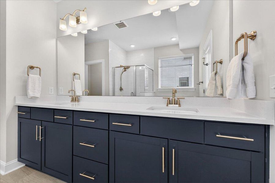 Furnished interior view inside a new home in Jasmine Point at Lakes of Cane Bay, Summerville (Image 13).