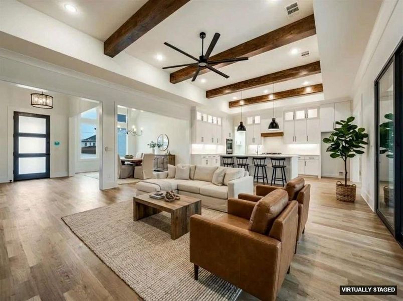 Furnished interior view inside a new home in , Denton (Image 7).