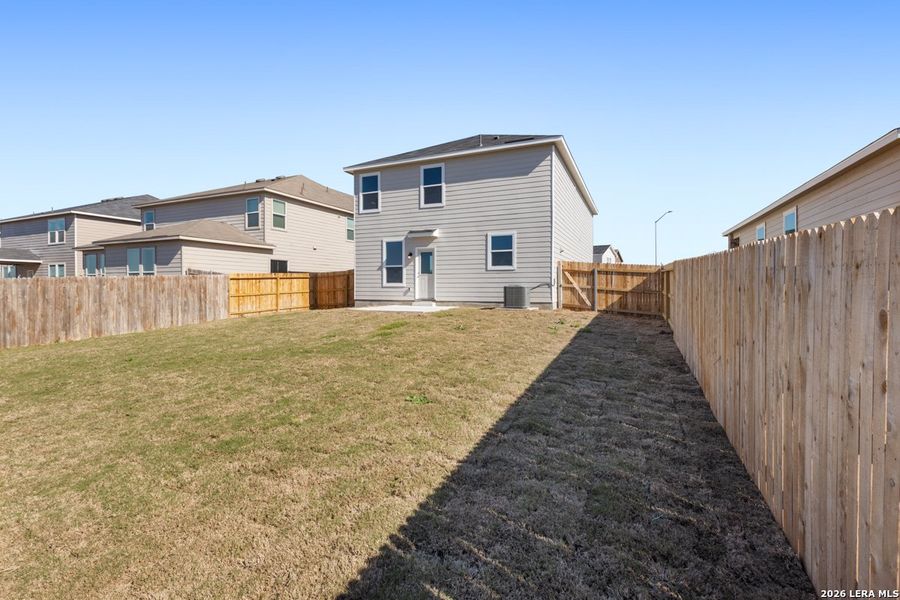 Exterior details and patio area of a home in Woodside Farms, Seguin (Image 20). Exterior details and patio area of a home in Woodside Farms, Seguin (Image 20).