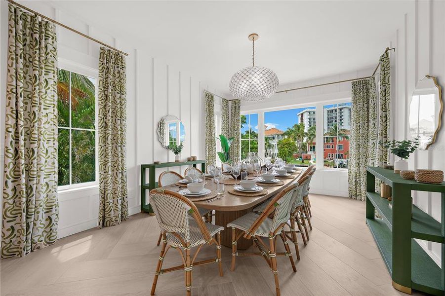 Furnished interior view inside a new home in , Sarasota (Image 40).