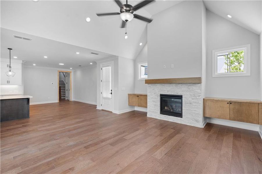 Furnished interior view inside a new home in Promenade at Sawnee Village, Cumming (Image 15).