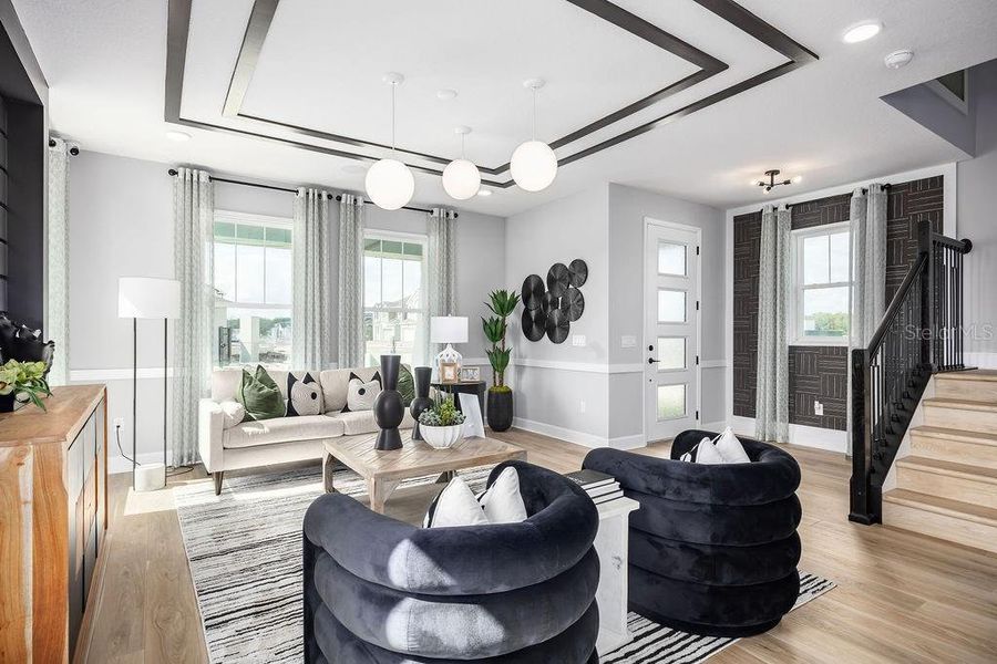 Furnished interior view inside a new home in Center Lake on the Park, St. Cloud (Image 10). Furnished interior view inside a new home in Center Lake on the Park, St. Cloud (Image 10).