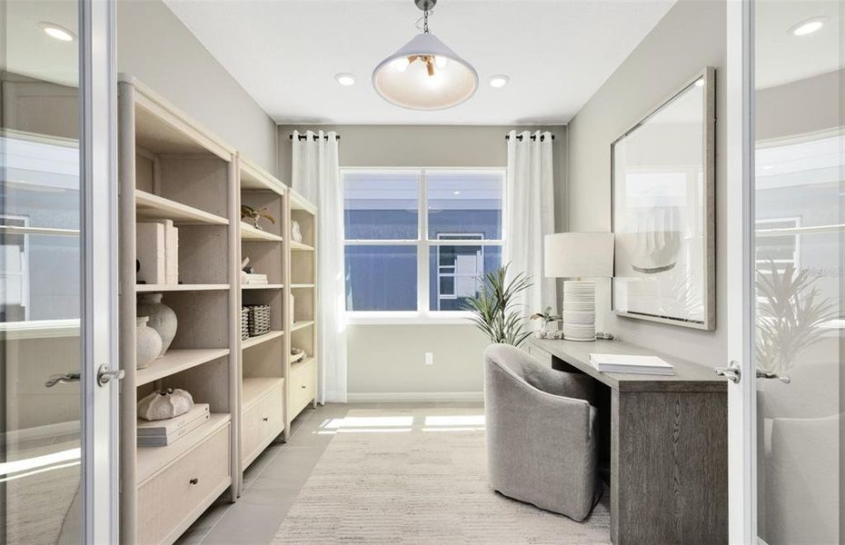 Furnished interior view inside a new home in Bridgewalk, St. Cloud (Image 36). Furnished interior view inside a new home in Bridgewalk, St. Cloud (Image 36).