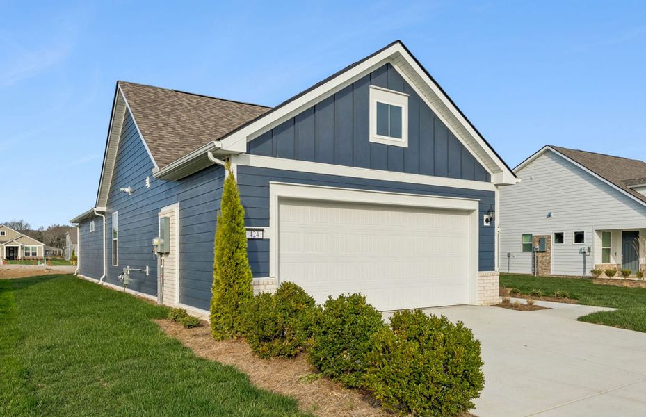 Front exterior of a new home in Del Webb Southern Harmony, Murfreesboro, TN, highlighting curb appeal (Image 23).