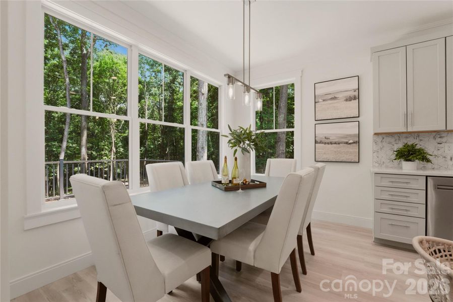 Furnished interior view inside a new home in , Monroe (Image 13).
