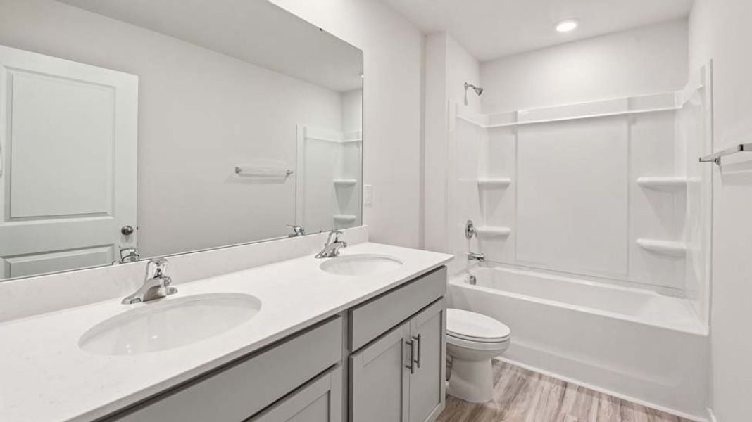Furnished interior view inside a new home in The Falls at Newton, Newton (Image 7). Furnished interior view inside a new home in The Falls at Newton, Newton (Image 7).