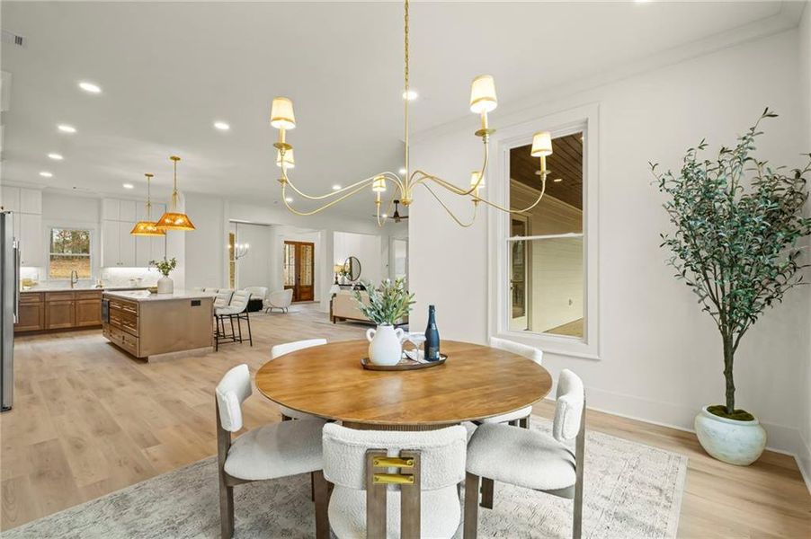 Furnished interior view inside a new home in , Canton (Image 42).