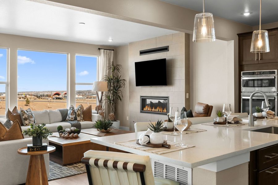 Furnished interior view inside a new home in Trumark Homes at Tanterra, Parker (Image 28).