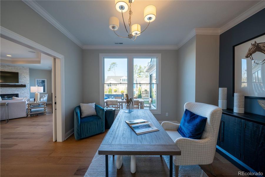 Furnished interior view inside a new home in , Fort Lupton (Image 32). Furnished interior view inside a new home in , Fort Lupton (Image 32).