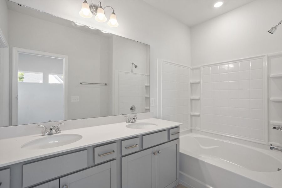 Furnished interior view inside a new home in Renaissance at White Oak, Garner (Image 11).
