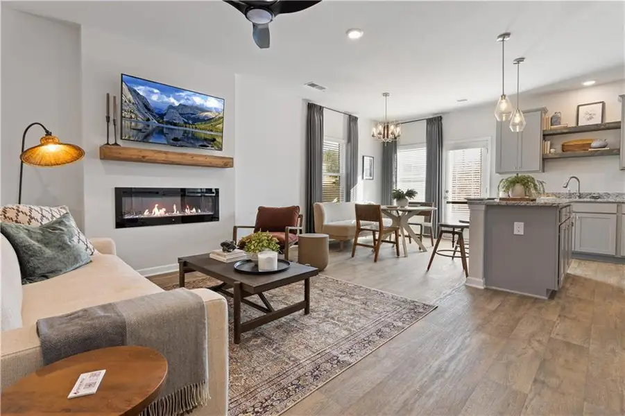 Furnished interior view inside a new home in Azalea Hills, Temple (Image 4).