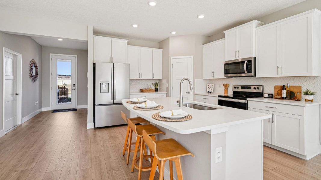 Furnished interior view inside a new home in Buchanan Trails, Newberry (Image 5).