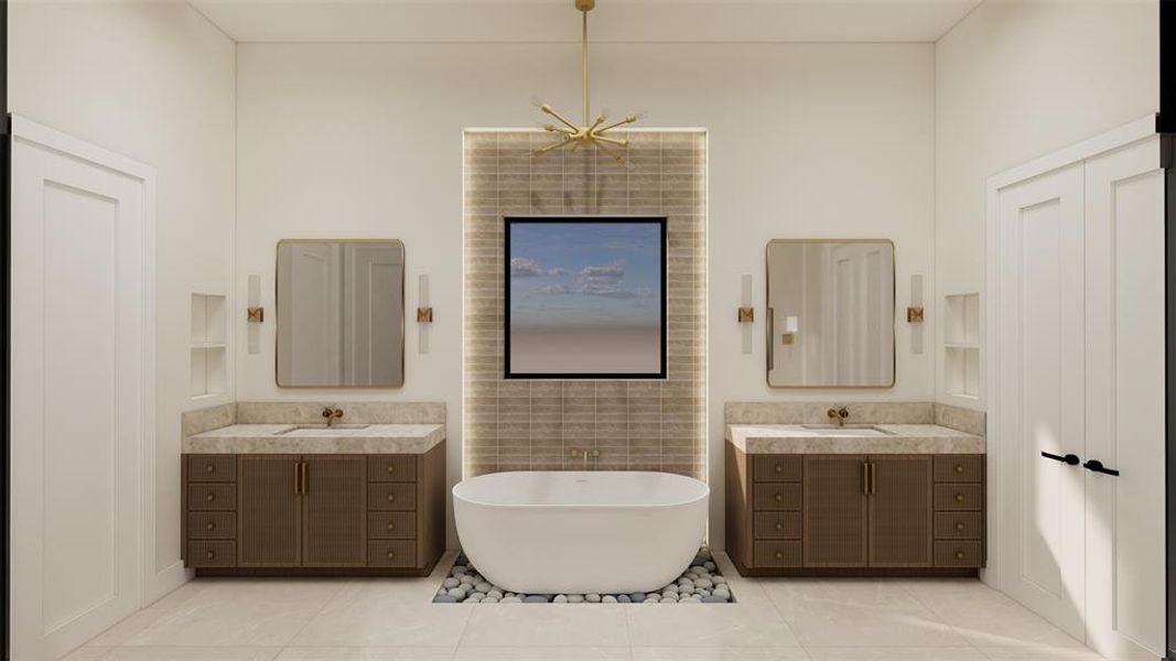Furnished interior view inside a new home in , Dallas (Image 6). Furnished interior view inside a new home in , Dallas (Image 6).