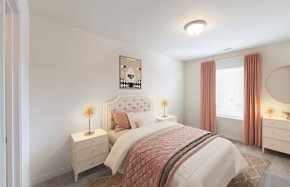 Representative furnished interior of a home built from the Badin by Pulte Homes in Parkside Crossing, Charlotte (Image 128).