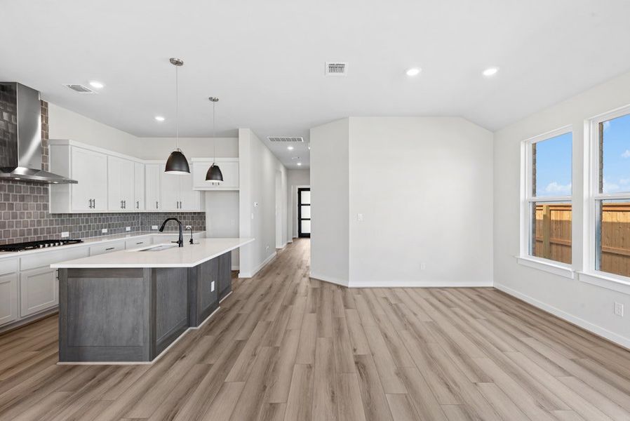 Furnished interior view inside a new home in University Heights, Round Rock (Image 5).