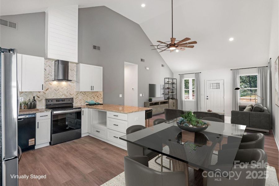 Furnished interior view inside a new home in , Cherryville (Image 10). Furnished interior view inside a new home in , Cherryville (Image 10).