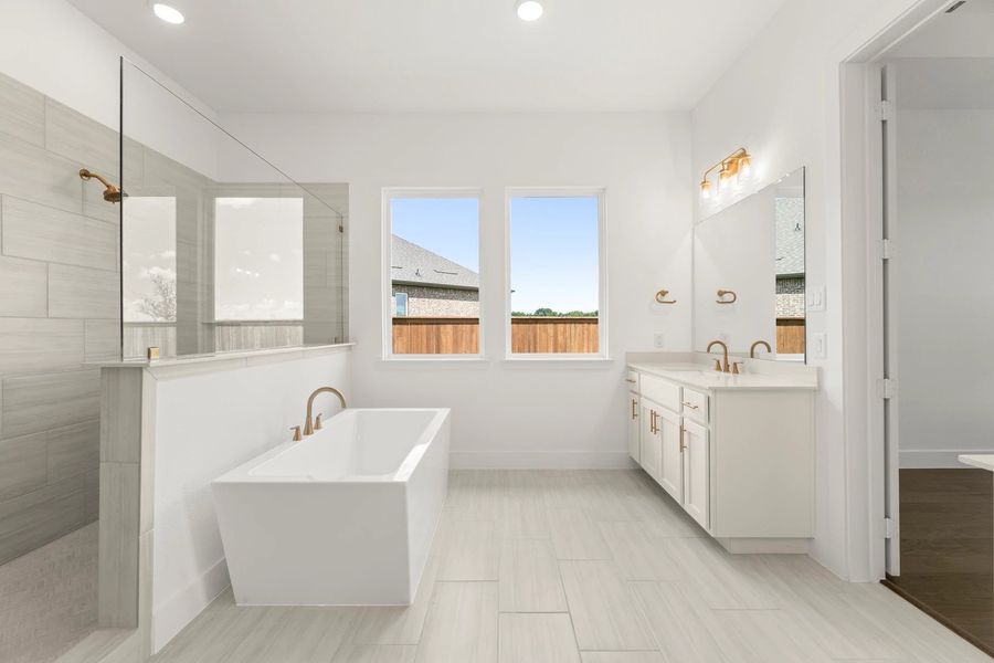 Primary Bathroom featuring the Serene Collection Primary Bathroom featuring the Serene Collection