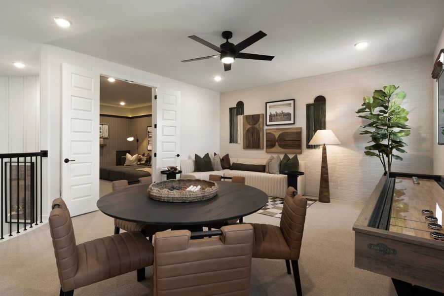 Furnished interior view inside a new home in Heritage, Dripping Springs (Image 50).