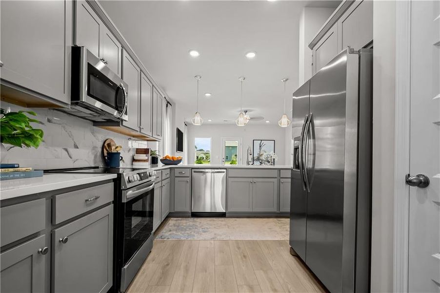Furnished interior view inside a new home in Capstone Estates, Apison (Image 9).