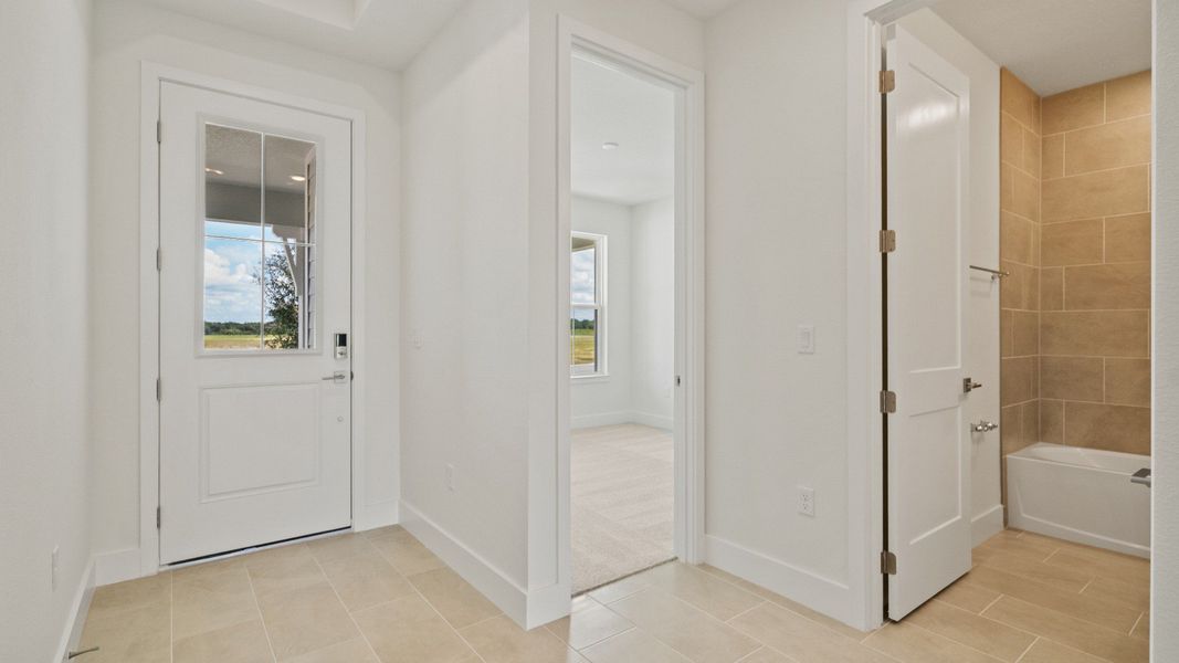Buttonwood floor plan interior entry by DRB Homes at Lakeside at Satilla in Saint Cloud, FL