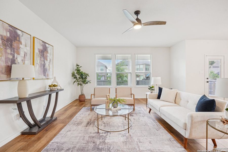 Furnished interior view inside a new home in Canyon Crest, San Antonio (Image 10). Furnished interior view inside a new home in Canyon Crest, San Antonio (Image 10).