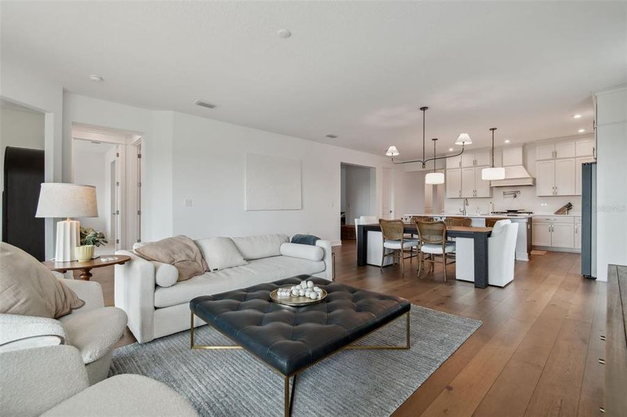 Furnished interior view inside a new home in Waterset, Apollo Beach (Image 8). Furnished interior view inside a new home in Waterset, Apollo Beach (Image 8).