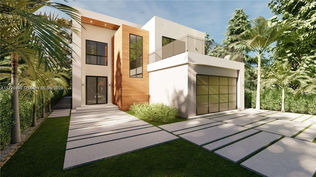 Front exterior of a new home in , Miami, FL, highlighting curb appeal (Image 7).
