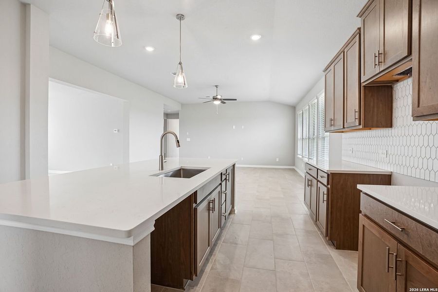 Furnished interior view inside a new home in Kallison Ranch, San Antonio (Image 8).