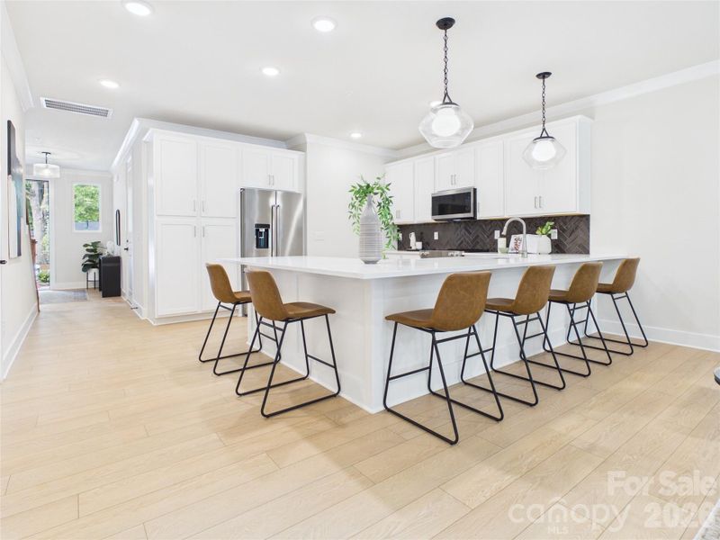 Furnished interior view inside a new home in , Charlotte (Image 4).