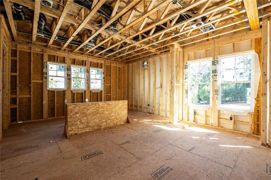 In-progress construction of a new home in , Alpharetta, GA (Image 24).