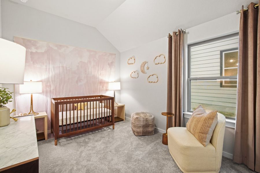 Bedroom in the Diamond home plan by Trophy Signature Homes – REPRESENTATIVE PHOTO