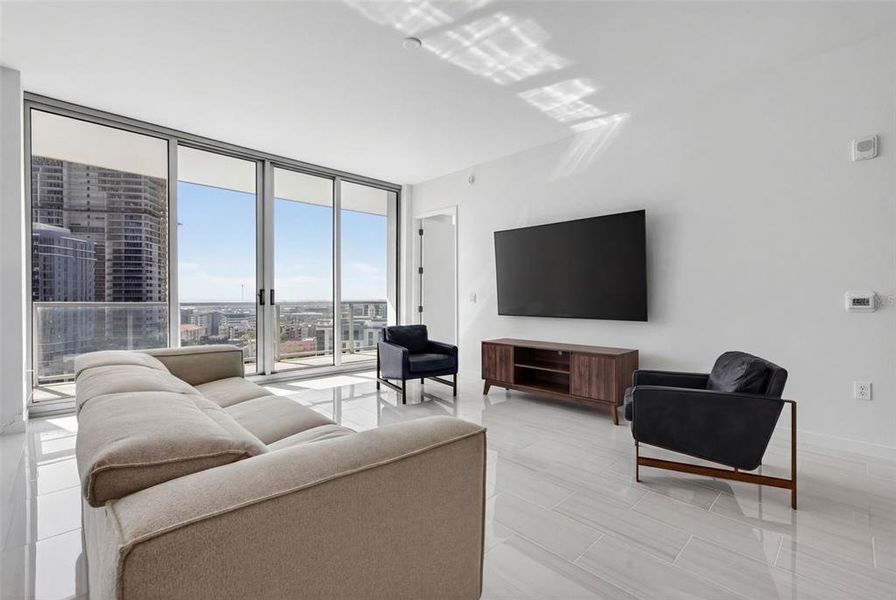 Furnished interior view inside a new home in , St. Petersburg (Image 46).