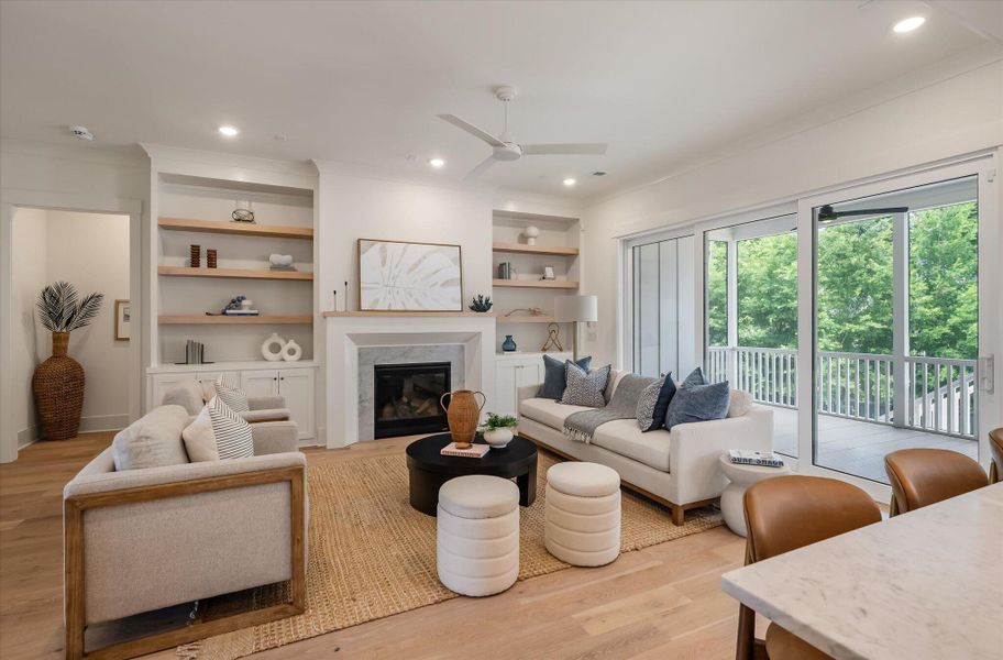 Furnished interior view inside a new home in , Mount Pleasant (Image 10).