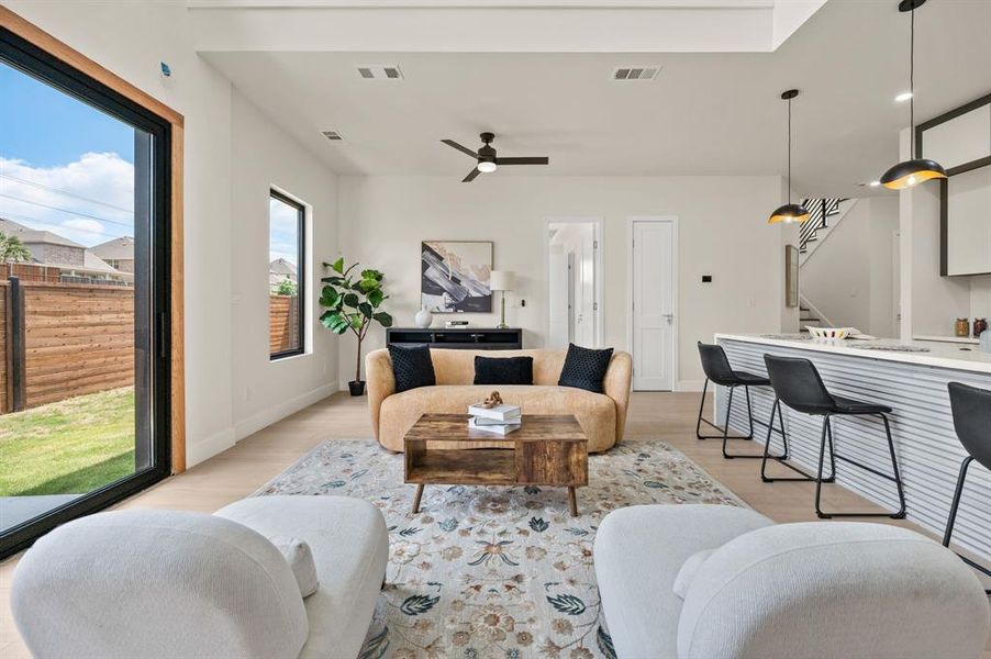Furnished interior view inside a new home in , Irving (Image 10). Furnished interior view inside a new home in , Irving (Image 10).