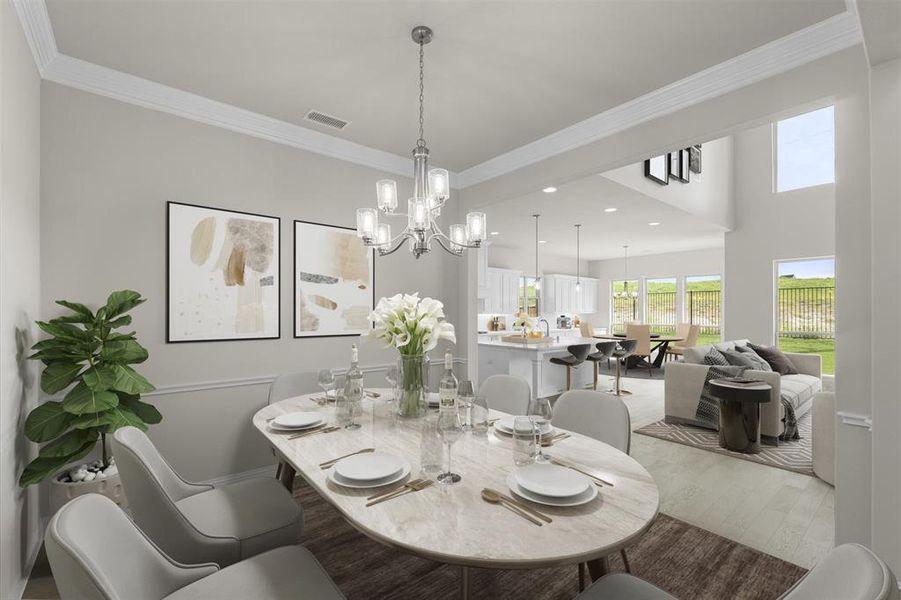 Furnished interior view inside a new home in Breezy Hill, Rockwall (Image 16).